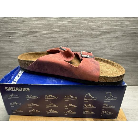 Birkenstock Arizona Big Buckle | Mars Red | Men’s 12 Soft Bed. main image 7